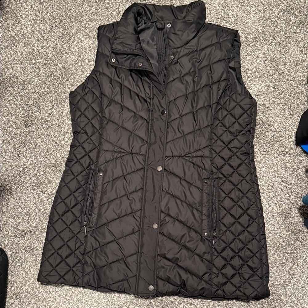 Weatherproof Women's Black Quilted Vest